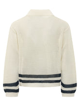 KENZO - Cardigan Traforato con Colletto - Bianco - LIDIASHOPPING® - Official Website