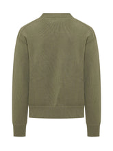 KENZO - Pullover Paris Emblem con Ricamo - Verde - LIDIASHOPPING® - Official Website