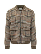 AMARANTO - Bomber Check con Tasche Applicate - Marrone - LIDIASHOPPING® - Official Website