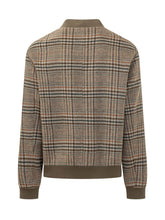 AMARANTO - Bomber Check con Tasche Applicate - Marrone - LIDIASHOPPING® - Official Website