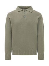 AMARANTO - Polo in Maglia con Tre Bottoni - Verde - LIDIASHOPPING® - Official Website