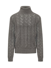 AMARANTO - Dolcevita con Lavorazione Traforata - Grigio - LIDIASHOPPING® - Official Website