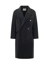 AMARANTO - Cappotto Doppiopetto con Tasche - Blu - LIDIASHOPPING® - Official Website