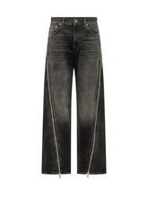 HAIKURE - Bonnie Zip Jeans with Side Zips - Black - LIDIASHOPPING® - Official Website
