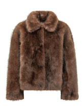 VALENTINI 1972 - Giacca Corta con Collo Arrotondato - Marrone - LIDIASHOPPING® - Official Website