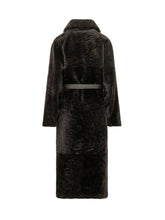 BLANCHA - Cappotto Lungo con Cintura - Marrone - LIDIASHOPPING® - Official Website