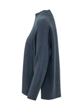 QUILISIA - Maglia Girocollo Oversize - Blu - LIDIASHOPPING® - Official Website
