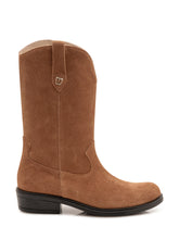 TWIN-SET - Western Boot with Low Heel - Brown - LIDIASHOPPING® - Official Website