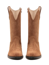TWIN-SET - Western Boot with Low Heel - Brown - LIDIASHOPPING® - Official Website