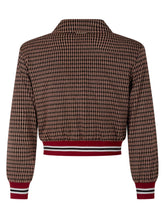 TWIN-SET - Giubbino con Motivo Microcheck - Rosso - LIDIASHOPPING® - Official Website