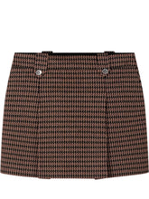 TWIN-SET - Minigonna a Portafoglio con Motivo Microcheck - Multicolore - LIDIASHOPPING® - Official Website