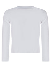 TWIN-SET - T-shirt a Maniche Lunghe con Stampa Fotografica - Bianco - LIDIASHOPPING® - Official Website