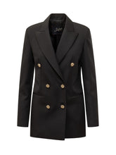 THE SEAFARER - Blazer Betty Doppiopetto con Bottoni Dorati - Nero - LIDIASHOPPING® - Official Website