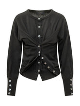 THE SEAFARER - Saba Knit with Double Buttoning - Black - LIDIASHOPPING® - Official Website