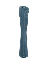 THE SEAFARER - Capucine Flared Trousers - Blue - LIDIASHOPPING® - Official Website