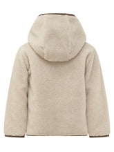 MONCLER KIDS - Hooded Cardigan with Zip - Beige - LIDIASHOPPING® - Official Website