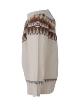 MONCLER KIDS - Crew Neck Sweater with Jacquard Pattern - White - LIDIASHOPPING® - Official Website