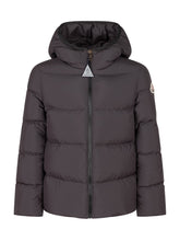 MONCLER KIDS - Giacca Beulah con Trapuntatura Orizzontale - Nero - LIDIASHOPPING® - Official Website