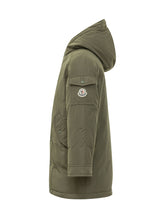 MONCLER KIDS - Parka Lungo Nahan con Cappuccio - Verde - LIDIASHOPPING® - Official Website