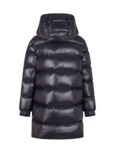 MONCLER KIDS - Parka Lungo Marapi con Cappuccio - Blu - LIDIASHOPPING® - Official Website