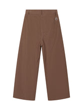 MONCLER KIDS - Pantalone a Gamba Ampia - Marrone - LIDIASHOPPING® - Official Website