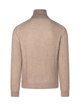 ZANONE - Ribbed Full Zip Cardigan - Beige - LIDIASHOPPING® - Official Website