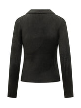 CALVIN KLEIN - Polo in Lana Merino a Coste - Nero - LIDIASHOPPING® - Official Website