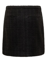 CALVIN KLEIN - Minigonna in Tweed - Nero - LIDIASHOPPING® - Official Website