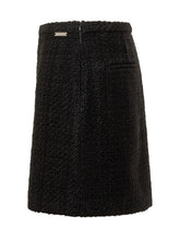 CALVIN KLEIN - Minigonna in Tweed - Nero - LIDIASHOPPING® - Official Website