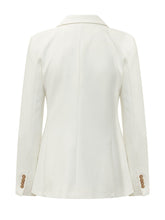 CALVIN KLEIN - Blazer Doppiopetto con Bottoni Dorati - Bianco - LIDIASHOPPING® - Official Website