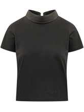 GIVENCHY - High Collar T-shirt with Logo - Black - LIDIASHOPPING® - Official Website