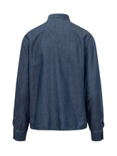 XACUS - Camicia in Denim con Volant - Blu - LIDIASHOPPING® - Official Website