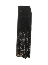 LE SULLY STUDIO - Gonna Lunga in Pizzo con Pannello Trasparente - Nero - LIDIASHOPPING® - Official Website