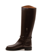 ROBERTO FESTA - Tall Boot with Braided Strap - Brown - LIDIASHOPPING® - Official Website
