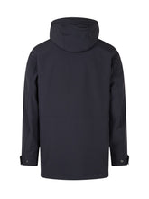 WOOLRICH - Giacca Barrow in Softshell con Cappuccio - Blu - LIDIASHOPPING® - Official Website