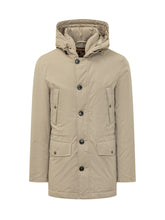 WOOLRICH - Parka Mountain Cloth con Cappuccio - Beige - LIDIASHOPPING® - Official Website