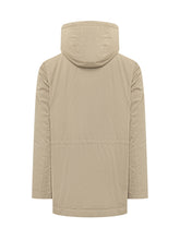 WOOLRICH - Parka Mountain Cloth con Cappuccio - Beige - LIDIASHOPPING® - Official Website