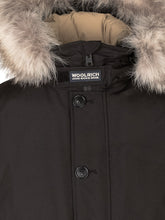 WOOLRICH - Bomber Polar con Cappuccio e Bordo in Pelliccia - Nero - LIDIASHOPPING® - Official Website