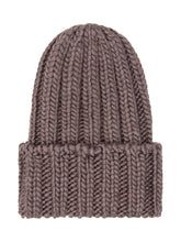 WOOLRICH - Berretto a Maxi Coste con Risvolto - Marrone - LIDIASHOPPING® - Official Website