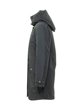 WOOLRICH - Authentic Parka with High Hood - Blue - LIDIASHOPPING® - Official Website