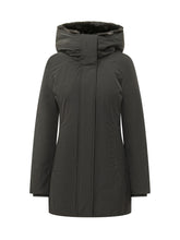 WOOLRICH - Parka Boulder con Cappuccio Effetto Pelliccia - Nero - LIDIASHOPPING® - Official Website