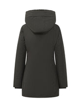 WOOLRICH - Parka Boulder con Cappuccio Effetto Pelliccia - Nero - LIDIASHOPPING® - Official Website