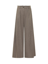 NINE:INTHE:MORNING - Pantaloni Petra con Pieghe e Gamba Ampia - Marrone - LIDIASHOPPING® - Official Website