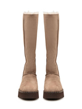 UGG - Uptowner tall boots featuring a straight shaft, rounded toe and exposed seams. Designed with a clean upper edge and a chunky lug sole. - Beige - LIDIASHOPPING® - Official Website