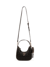 GUESS KIDS - Borsa Hobo Mini con Lavorazione Arricciata - Nero - LIDIASHOPPING® - Official Website