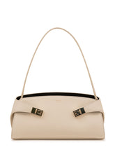 FERRAGAMO - Borsa Hug a Spalla - Bianco - LIDIASHOPPING® - Official Website