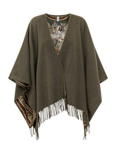 FERRAGAMO - Cappa Felindr con Frange - Verde - LIDIASHOPPING® - Official Website