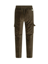 P.M.D.S. - Velvet Cargo Trousers - Green - LIDIASHOPPING® - Official Website