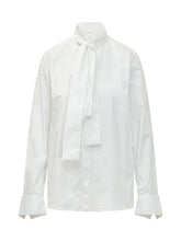 7 FOR ALL MANKIND - Camicia in Popeline con Fiocco - Bianco - LIDIASHOPPING® - Official Website