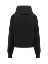 7 FOR ALL MANKIND - Felpa con Cappuccio e Collo Alto - Nero - LIDIASHOPPING® - Official Website